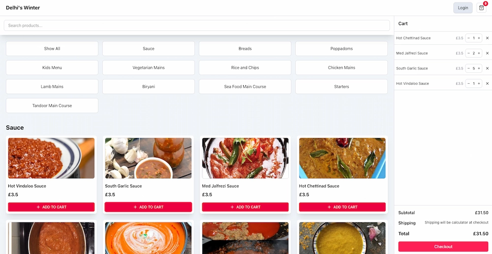 Food Ordering App